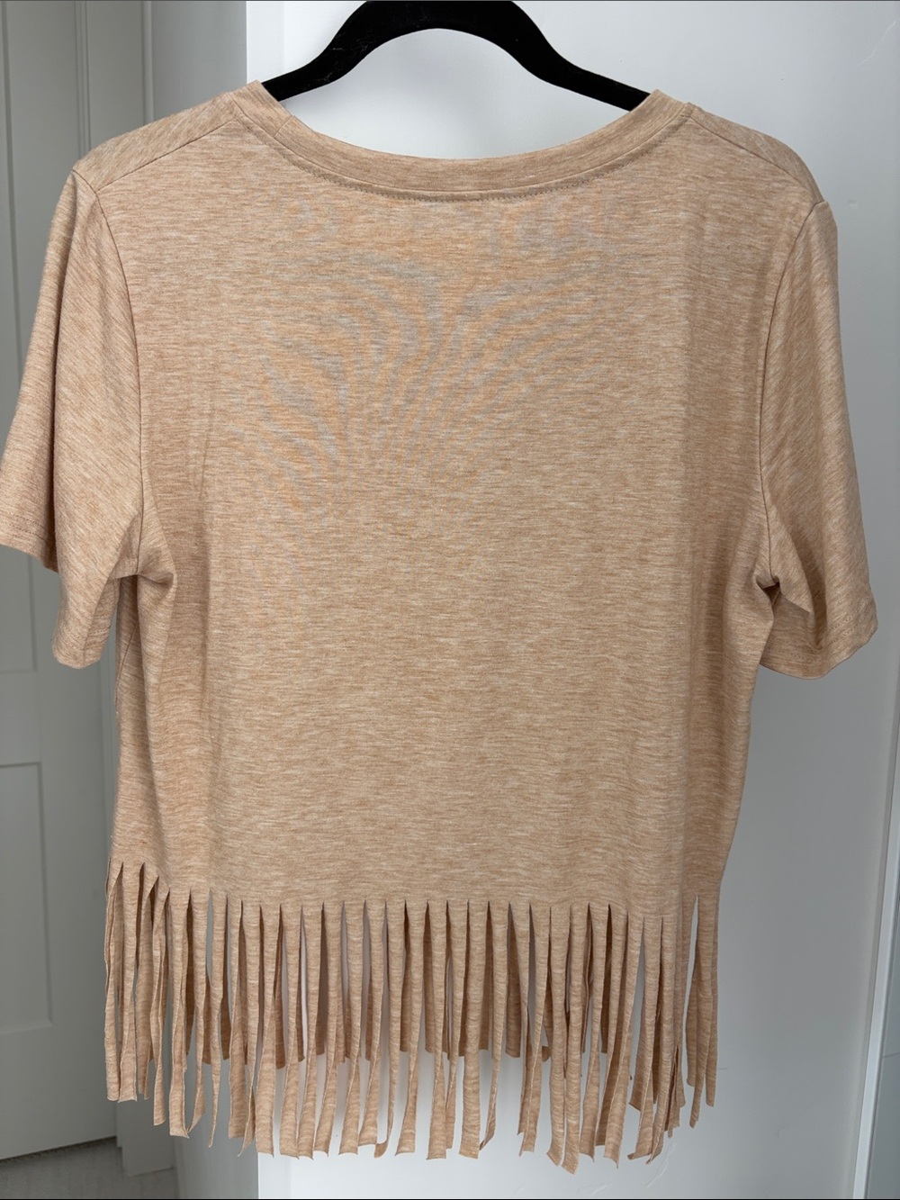 Tan Rodeo Cowboy Fringe Tee - Picture 2 of 2